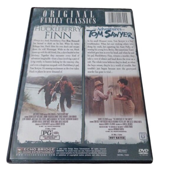 Huckleberry Finn Ron Howard Mark Twain Original Family Classics Movie DVD Films - Picture 2 of 3